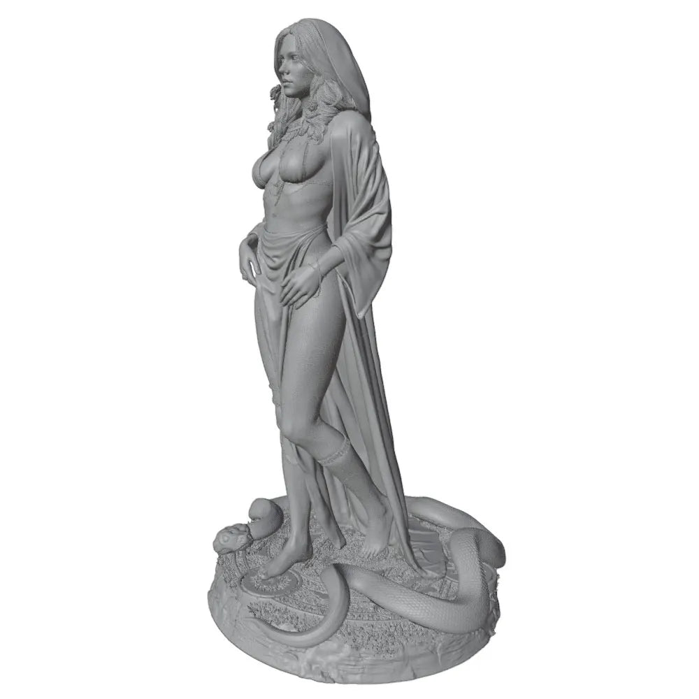 75mm Fantasy Female Pin-Up, Resin Model Figure Kit, Unassembled and Unpainted