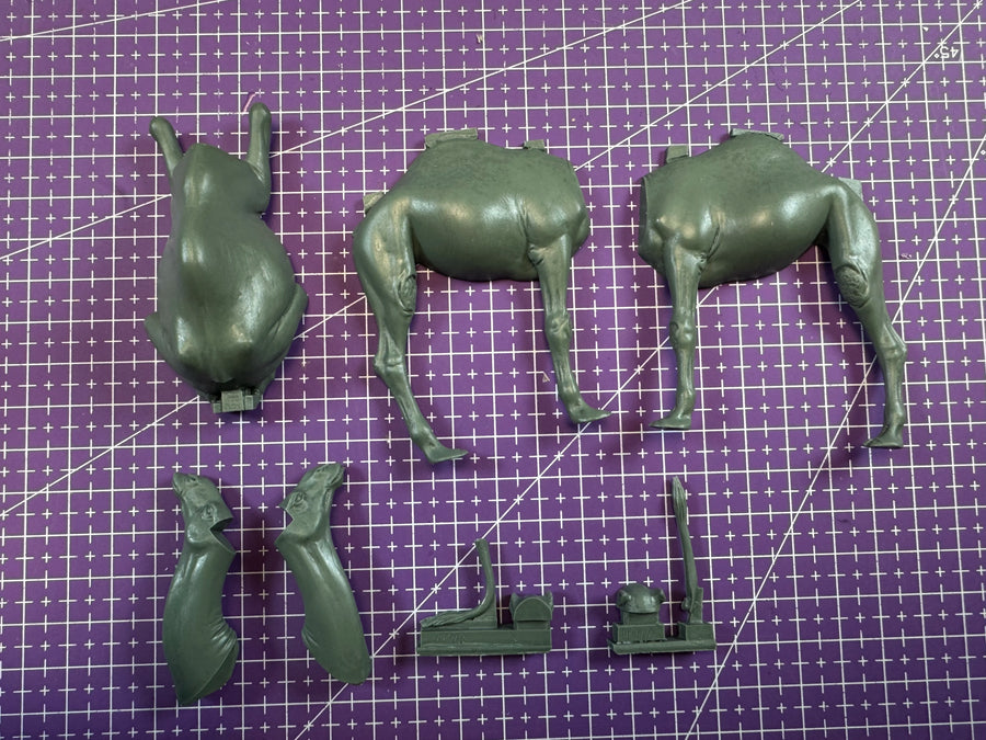 1/35 Casting Resin Model Assembly Kit, GK， North African Camel Scene Layout, Unpainted