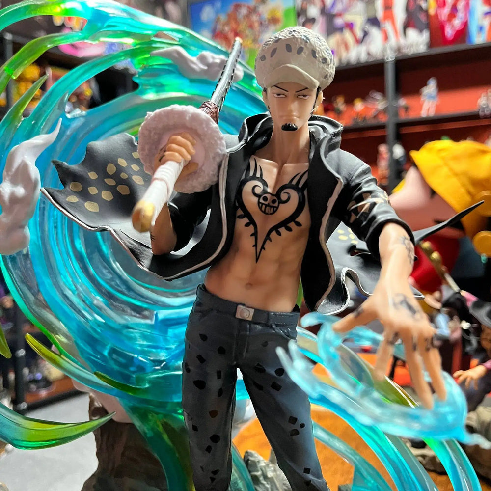Character with Energy Effects, Resin Model Figure Kit, Anime Theme, Unassembled and Unpainted