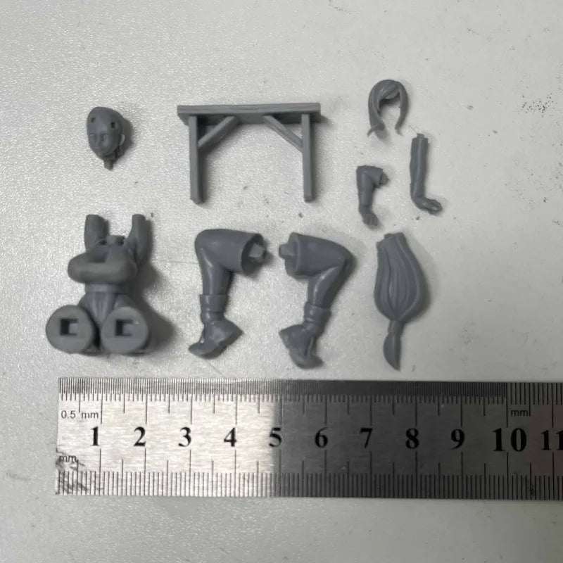 1/24 Female Stretching Pose, Resin Model Figure Kit, Anime Theme, Unassembled and Unpainted
