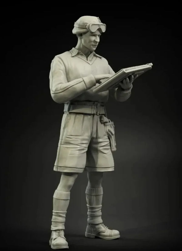1/35 WWI British Infantryman with Rifle, Resin Model Figure Kit, Unassembled and Unpainted