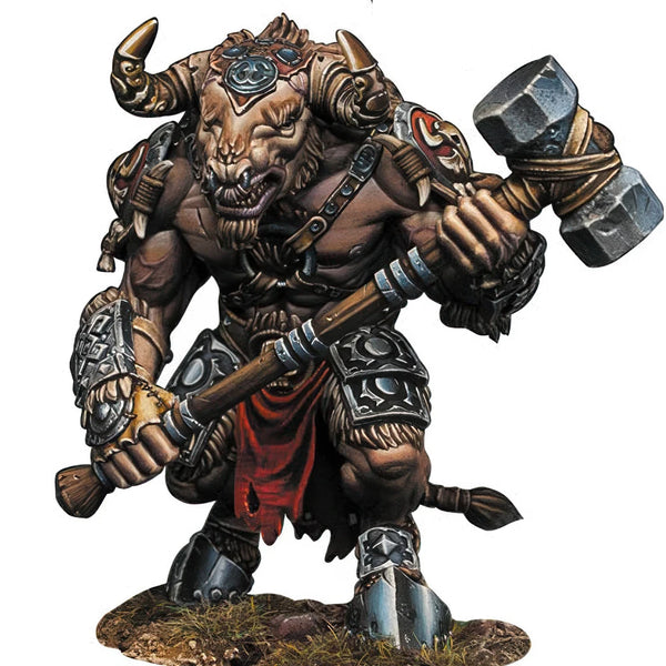 70mm Minotaur Warrior, Resin Model Figure Kit, Mythology Theme, Unassembled and Unpainted