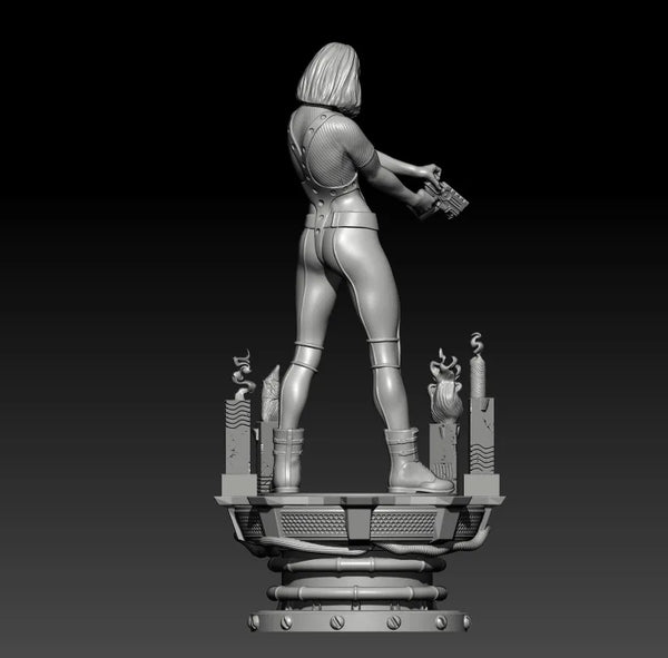 1/18 Mechanical Police Officer, Resin Model Figure Kit, Unassembled and Unpainted