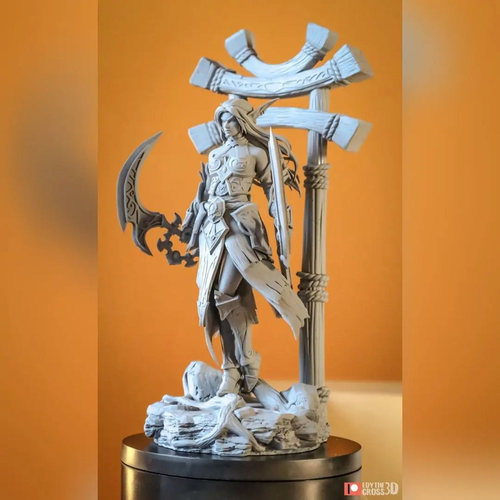Female Warrior with Axes, Resin Model Figure Kit, Fantasy Theme, Unassembled and Unpainted