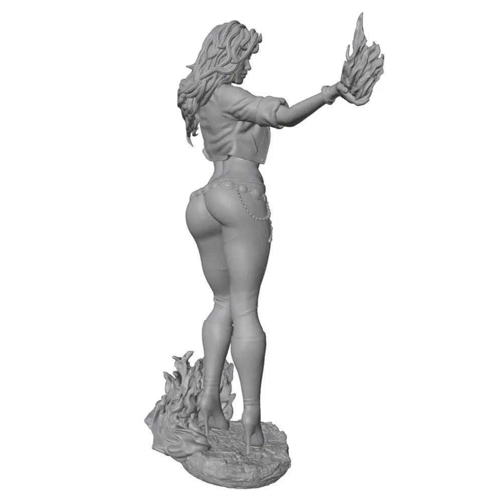 75mm Winged Sorceress, Resin Model Figure Kit, Fantasy Theme, Unassembled and Unpainted