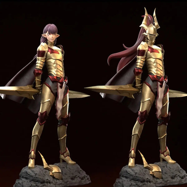 Golden Armor Warrior, Resin Model Figure Kit, Fantasy Theme, Unassembled and Unpainted