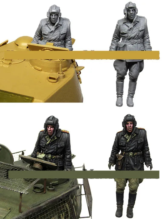 WWII German Tank Crew — 1/35 Resin Figure