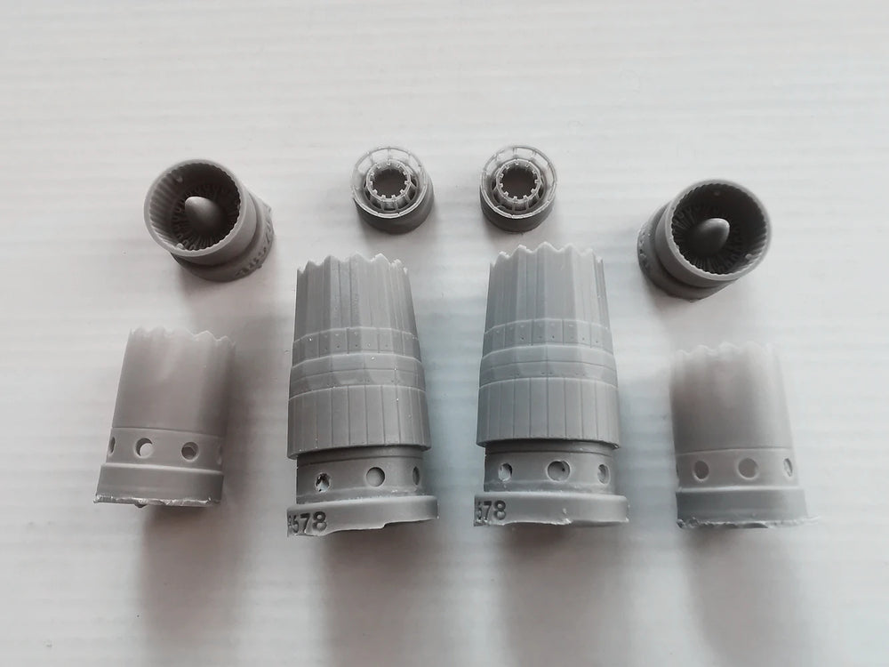 1/48 Modern Russian Su-57 Fighter Jet Tail Nozzle, Resin Model Aircraft Kit, Unassembled and Unpainted