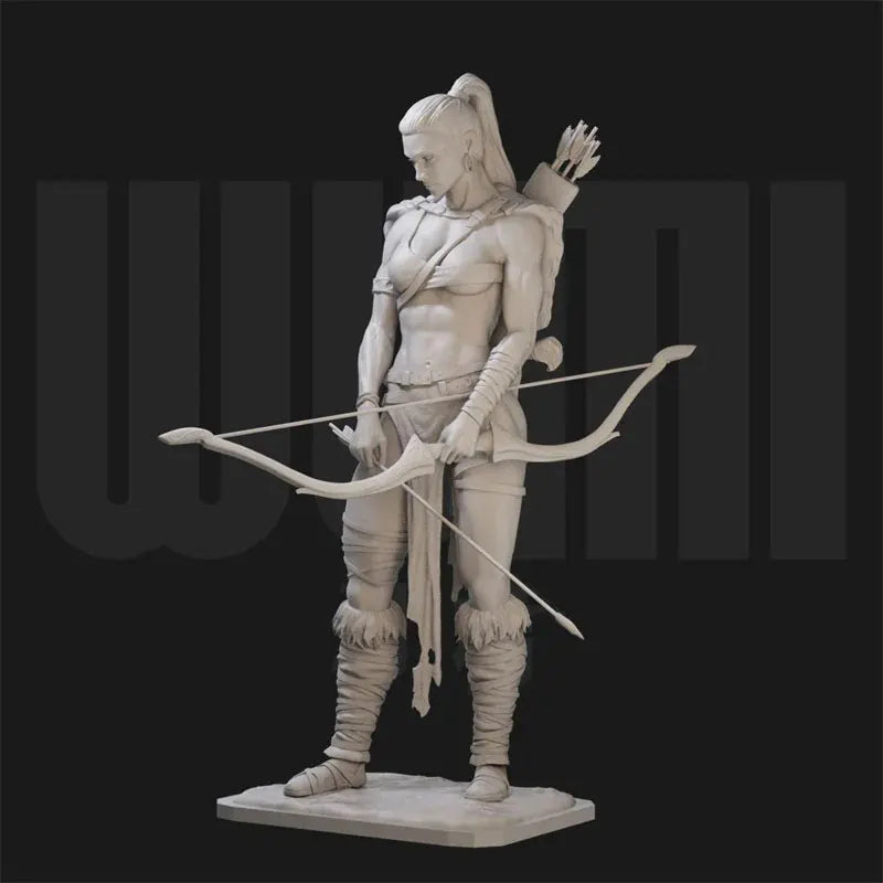 1/24 Female Ranger Archer, Resin Model Figure Kit, Fantasy Theme, Unassembled and Unpainted