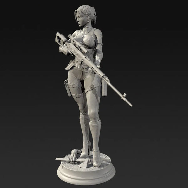 55mm Modern Sci-Fi Tactical Operator, Resin Model Figure Kit, Unassembled and Unpainted