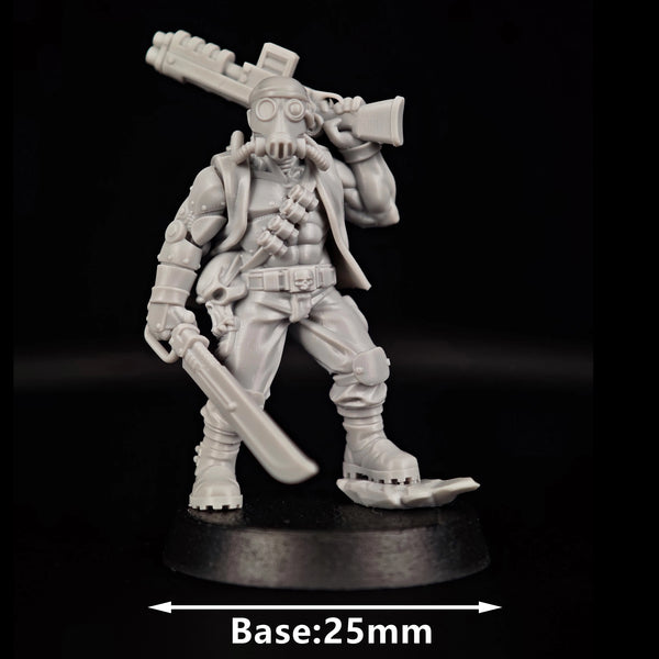 25mm Plasma Soldier, Resin Model Figure Kit, Fantasy Theme, Unassembled and Unpainted