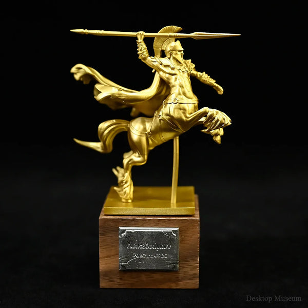 110mm Ancient Alexander the Great Mounted, Resin Model Figure Kit, Unassembled and Unpainted