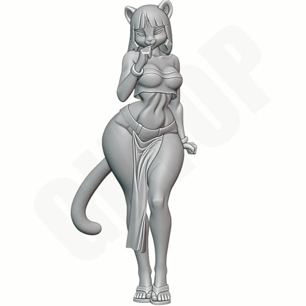 1/24 Cheetah Furry Character, Resin Model Figure Kit, Unassembled and Unpainted
