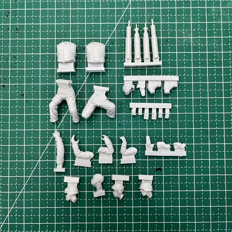 1/35 WWII US Army Fortified Position, 2 Figures, Resin Model Figure Kit, Unassembled and Unpainted
