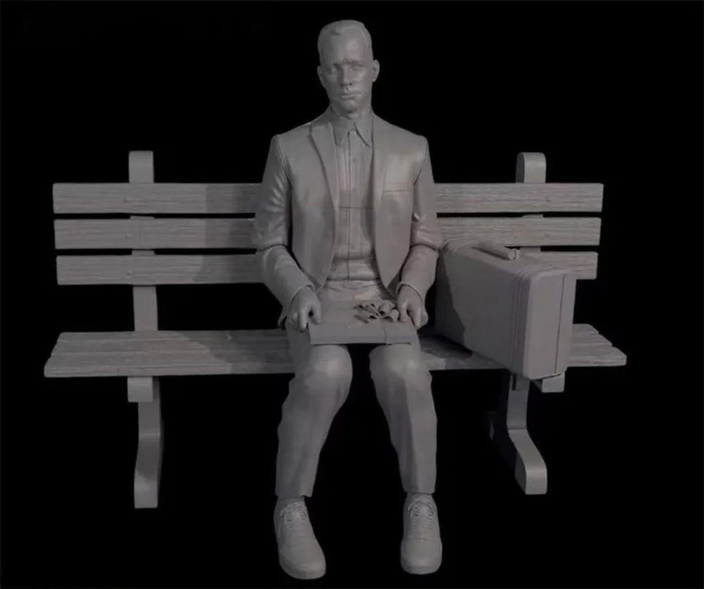 1/24 Modern Forrest Gump, Resin Model Figure Kit, Unassembled and Unpainted