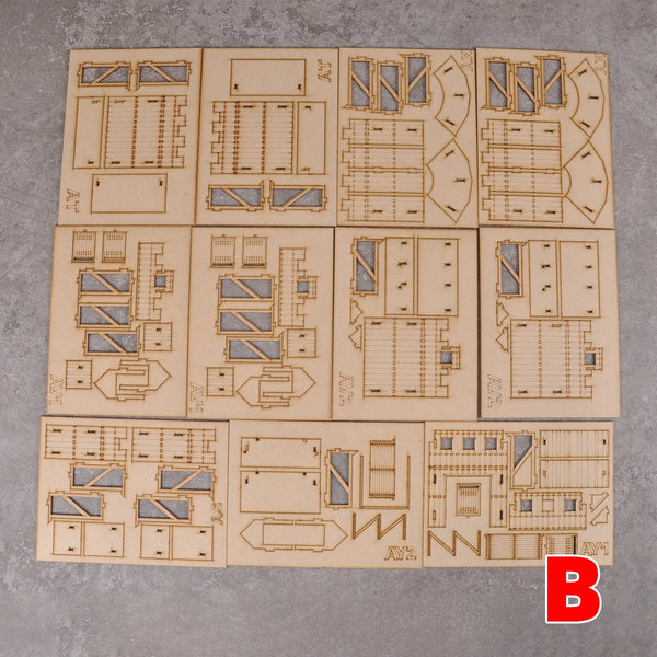 1/72 Napoleonic Fortification, 2 Figures, Resin Model Diorama Kit, Unassembled and Unpainted