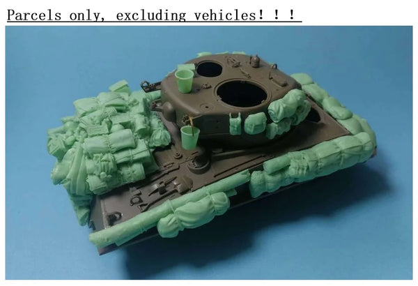 1/35 WWII Tank Turret Assembly, Resin Model Vehicle Kit, Unassembled and Unpainted