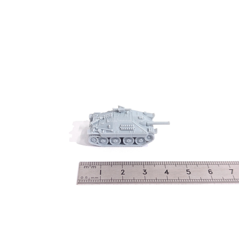 1/144 WWII Jagdpanzer 38(t) Hetzer, Resin Model Vehicle Kit, Unassembled and Unpainted