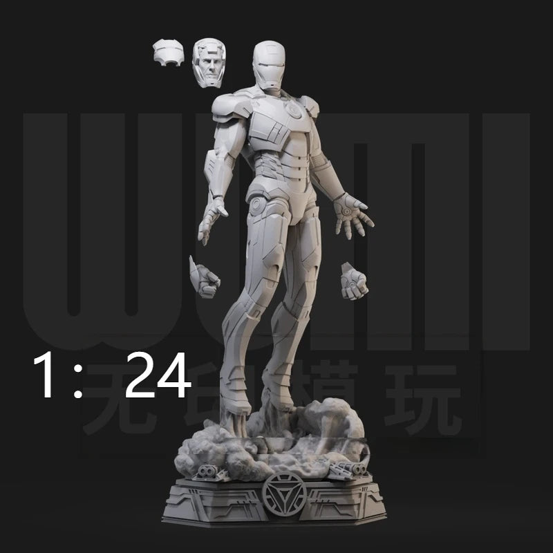 1/24 Modern Armored Futuristic Soldier, Resin Model Figure Kit, Unassembled and Unpainted