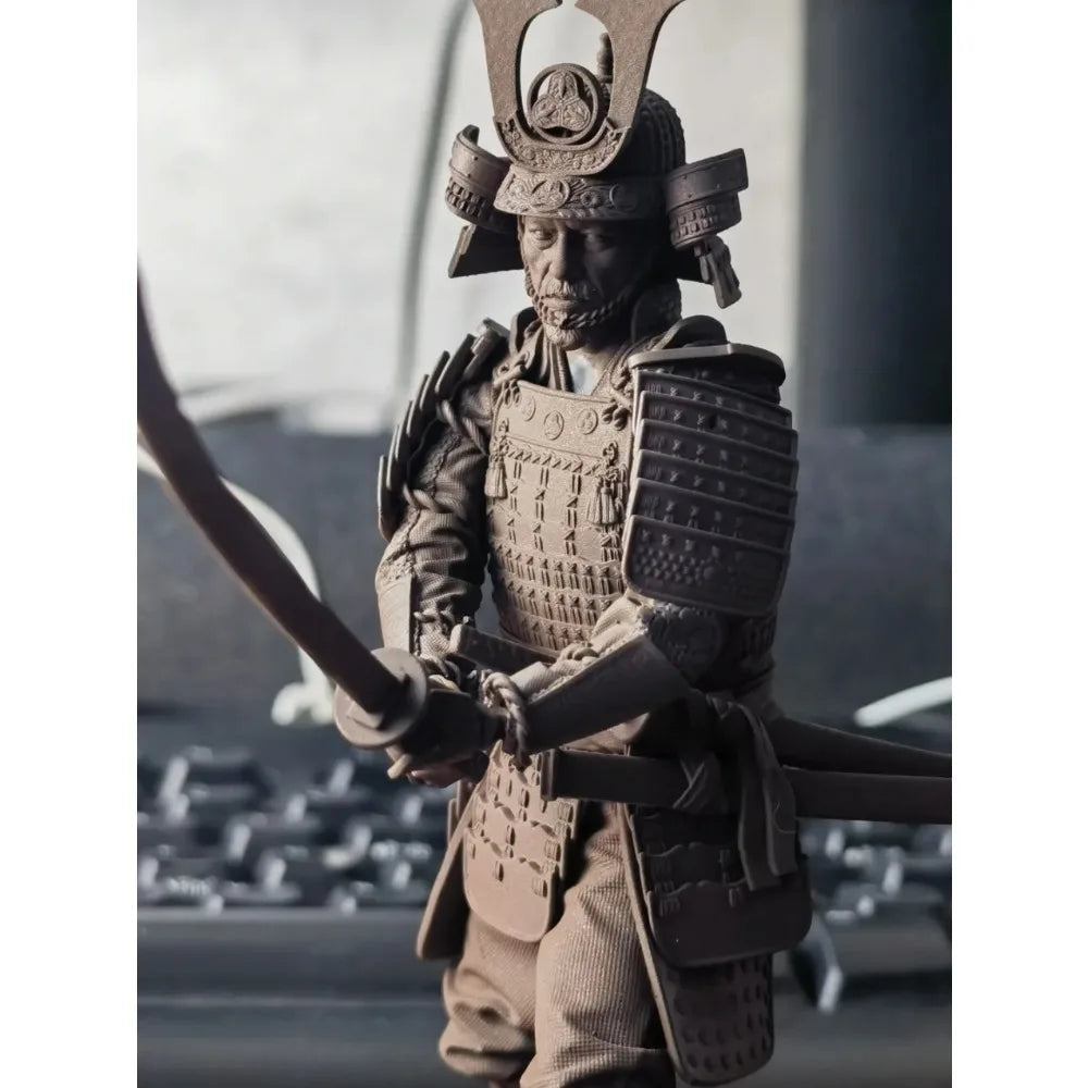 Medieval Samurai Warrior, Resin Model Figure Kit, Unassembled and Unpainted