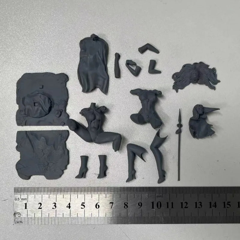 1/24 Vampirella Vs Lady Death, 2 Figures, Resin Model Figure Kit, Fantasy Theme, Unassembled and Unpainted