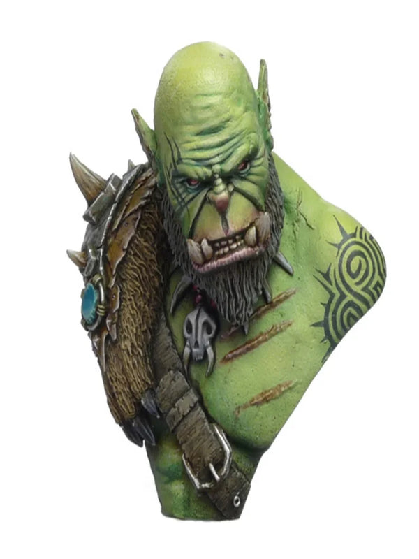 1/10 Orc Lord, Resin Model Bust Kit, Fantasy Theme, Unassembled and Unpainted