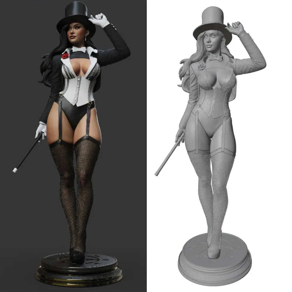 1/24 Pin-up Fantasy Female, Resin Model Figure Kit, Unassembled and Unpainted