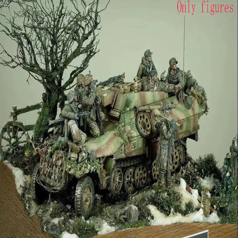 1/35 Modern Military, 7 Figures, Resin Model Diorama Kit, Unassembled and Unpainted