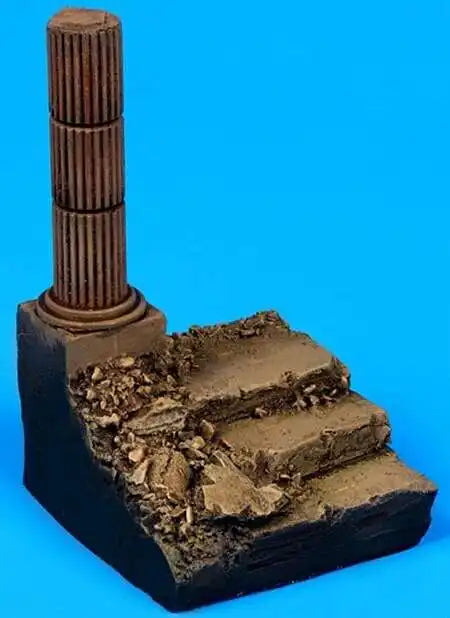 1/35 Ancient Roman/Greek Stairpost Ruins, Resin Model Terrain Kit, Unpainted