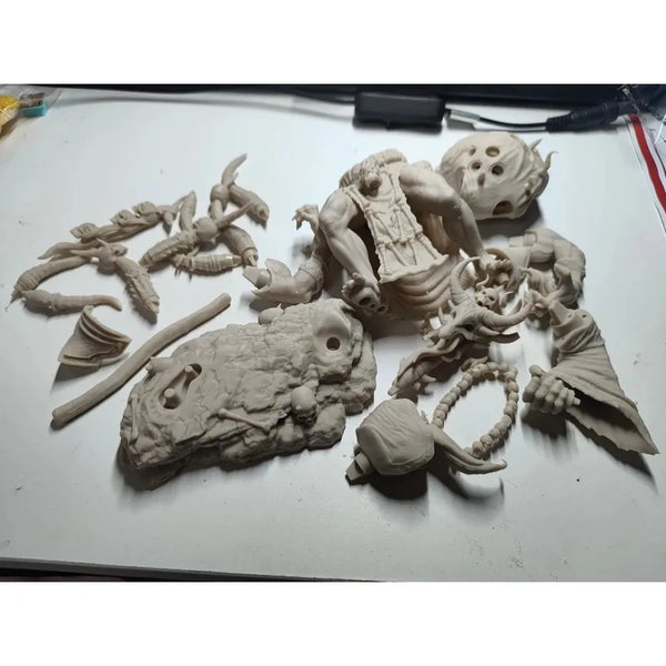 230mm Demonic Daemon, Resin Model Figure Kit, Fantasy Theme, Unassembled and Unpainted