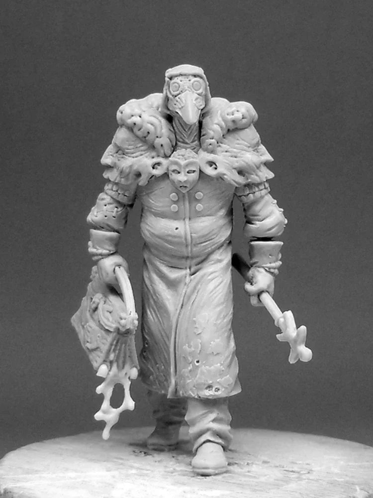 30mm Wizard Scholar, Resin Model Figure Kit, Fantasy Theme, Unassembled and Unpainted