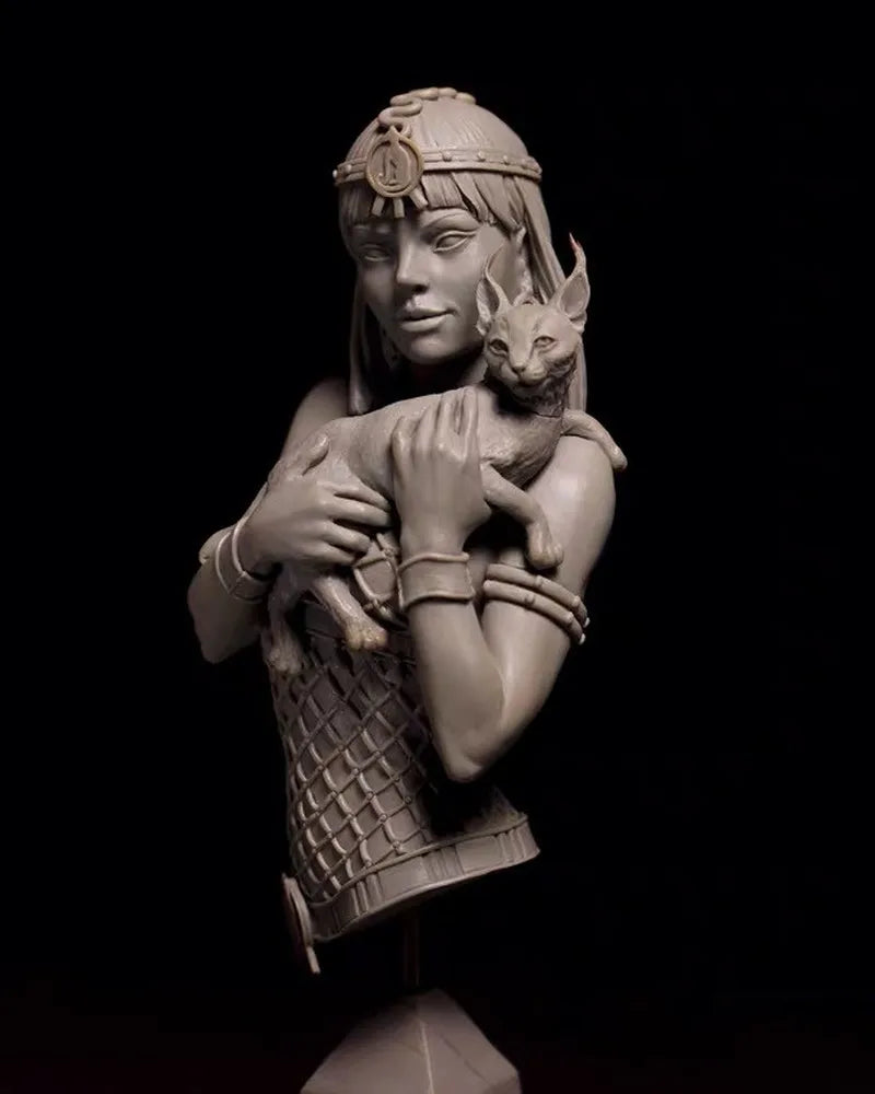 1/10 Ancient Egyptian, Resin Model Bust Kit, Unassembled and Unpainted
