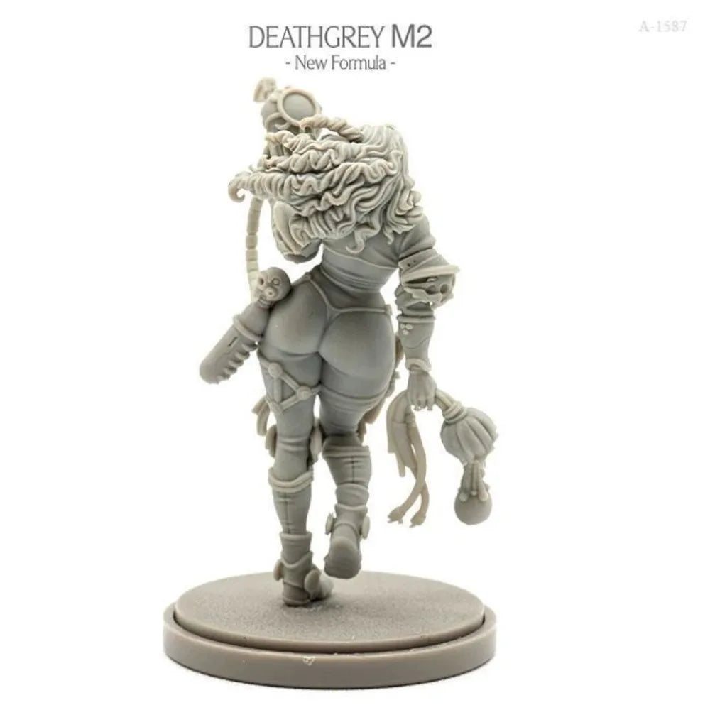 38mm Steampunk Female Warrior, Resin Model Figure Kit, Fantasy Theme, Unassembled and Unpainted