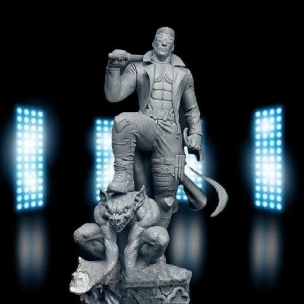 Warrior, Resin Model Figure Kit, Sci-Fi Theme, Unassembled and Unpainted
