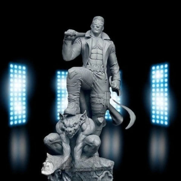 Warrior, Resin Model Figure Kit, Sci-Fi Theme, Unassembled and Unpainted