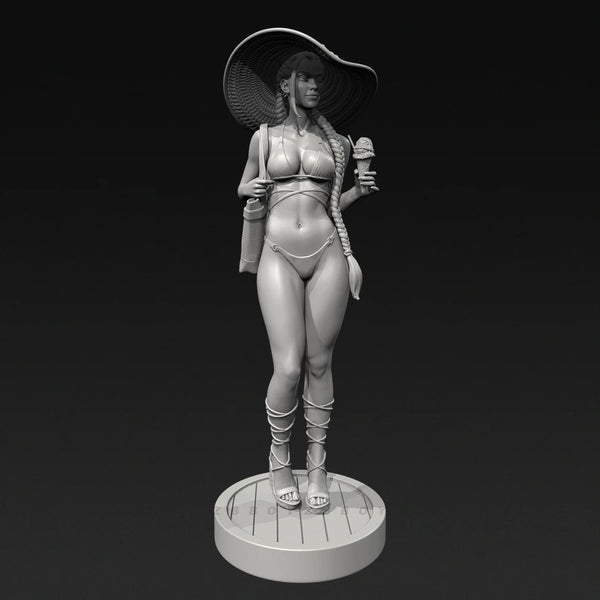 75mm Beach Beauty, Resin Model Figure Kit, Unassembled and Unpainted