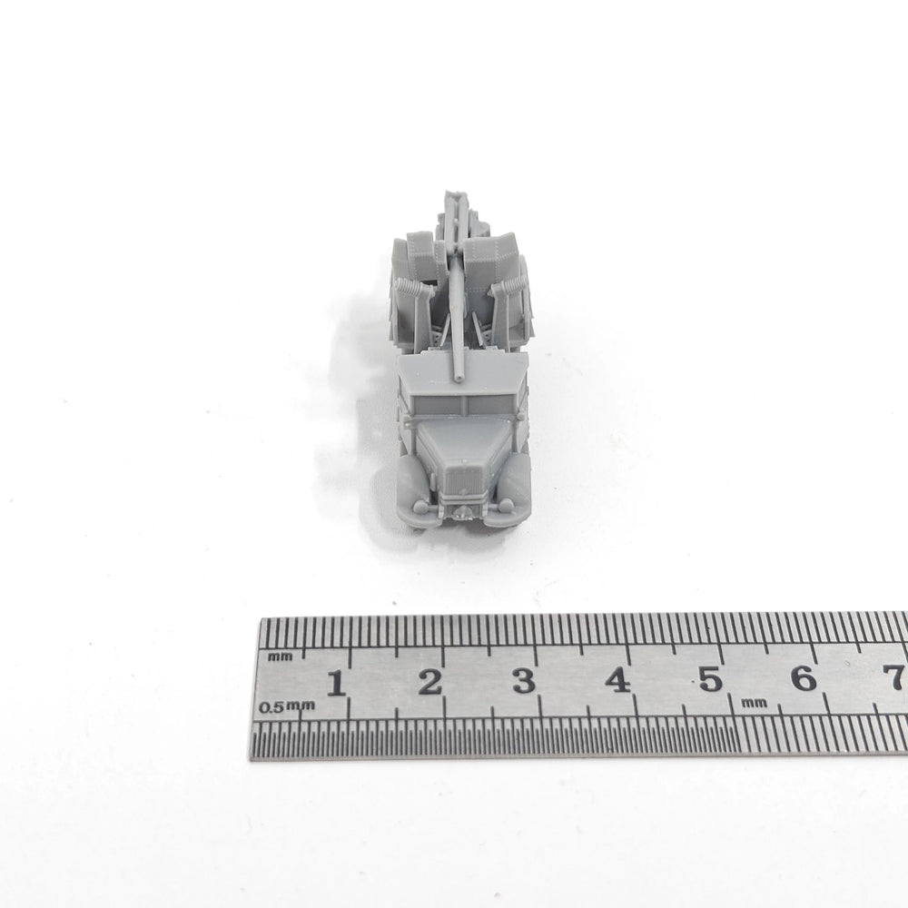 1/144 WWII Italian Autocannone 3Ro 90mm AA, Resin Model Vehicle Kit, Unassembled and Unpainted