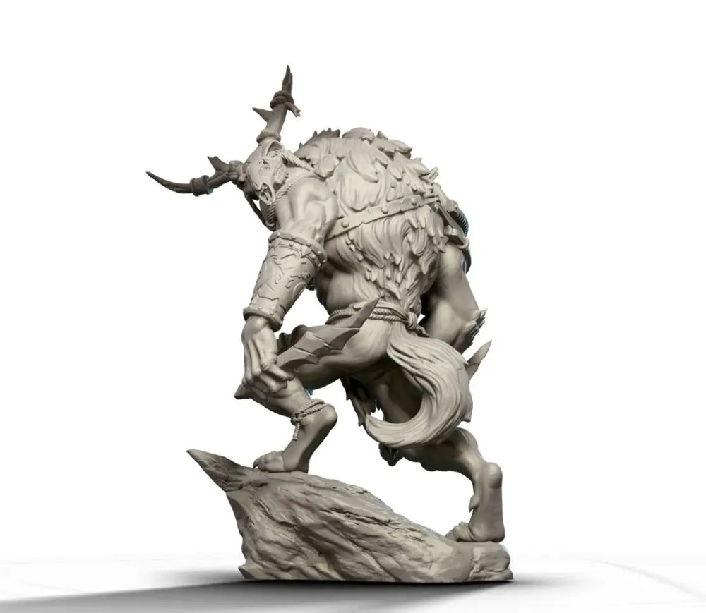 1/24 Orc Demon Warrior, Resin Model Figure Kit, Fantasy Theme, Unassembled and Unpainted