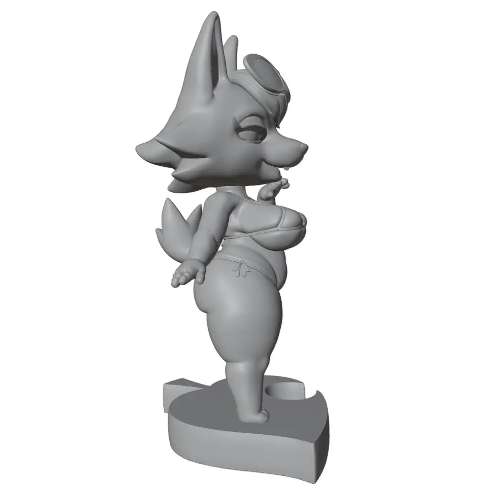 1/24 Fox/Wolf Character, Resin Model Figure Kit, Anime Theme, Unassembled and Unpainted