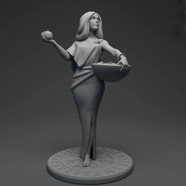 1/24 Nordic Goddess Idun, Resin Model Figure Kit, Mythology Theme, Unassembled and Unpainted