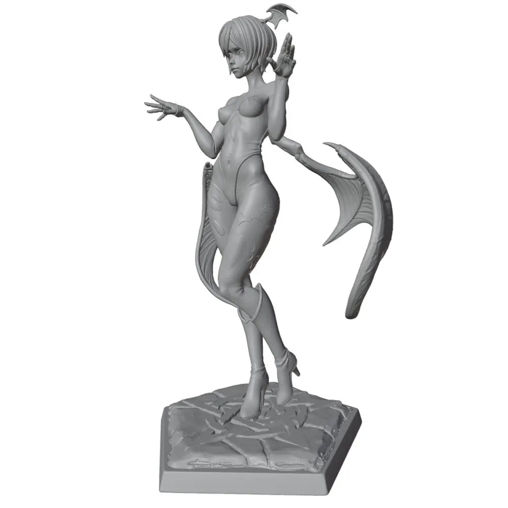 75mm Demon with Wings, Resin Model Figure Kit, Fantasy Theme, Unassembled and Unpainted