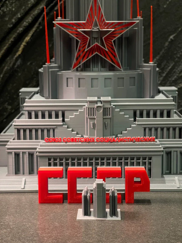 Cold War Soviet Palace of Soviets with Lenin, Resin Model Terrain Kit, Unpainted