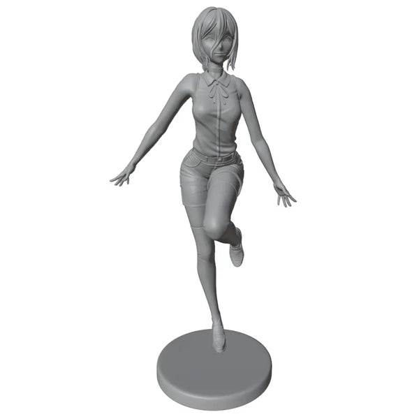 75mm Modern Female Athletic, Resin Model Figure Kit, Unassembled and Unpainted