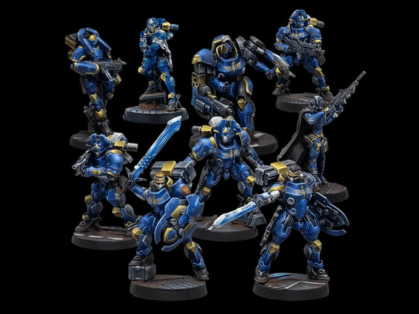 28mm Modern Tactical Squad, 7 Figures, Resin Model Figure Kit, Unassembled and Unpainted