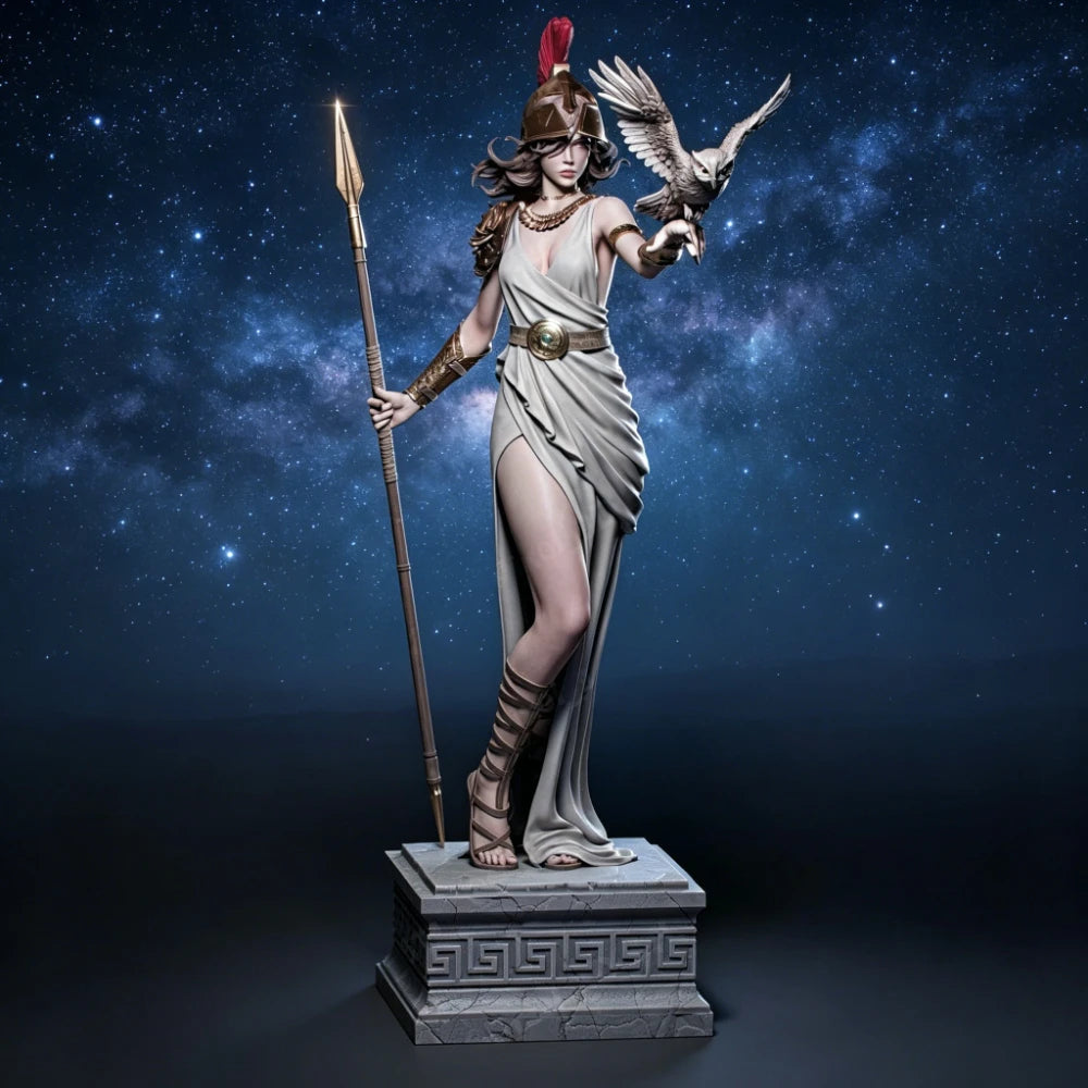 Ancient Athena Greek Goddess of War, Resin Model Figure Kit, Unassembled and Unpainted