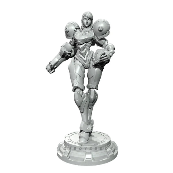 90mm Female Warrior, Resin Model Figure Kit, Sci-Fi Theme, Unassembled and Unpainted