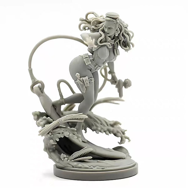 Erza Aquanaut, Resin Model Figure Kit, Anime Theme, Unassembled and Unpainted