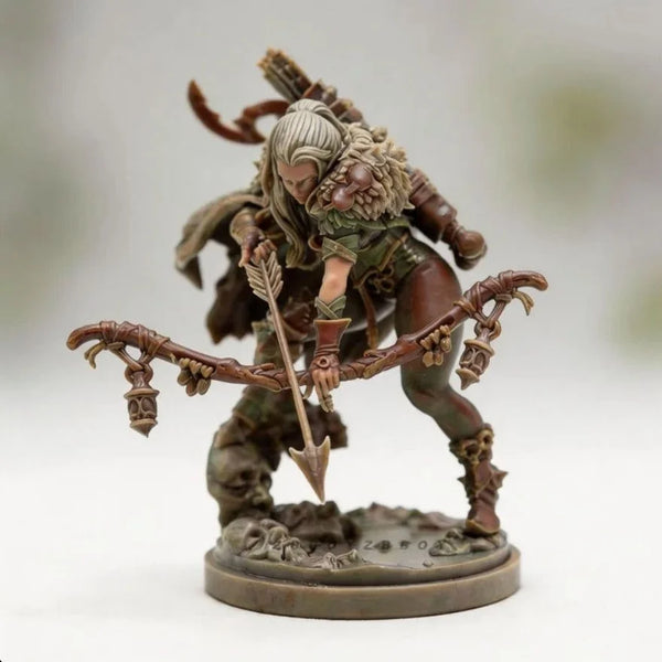 38mm Dark Fantasy Demonic Warrior, Resin Model Figure Kit, Fantasy Theme, Unassembled and Unpainted