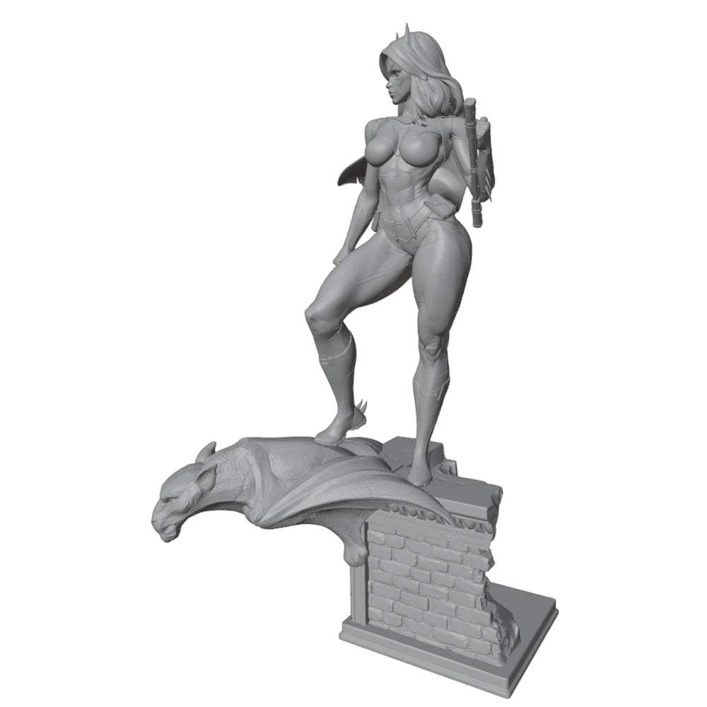 1/24 Warrior with Dragon, Resin Model Figure Kit, Anime Theme, Unassembled and Unpainted