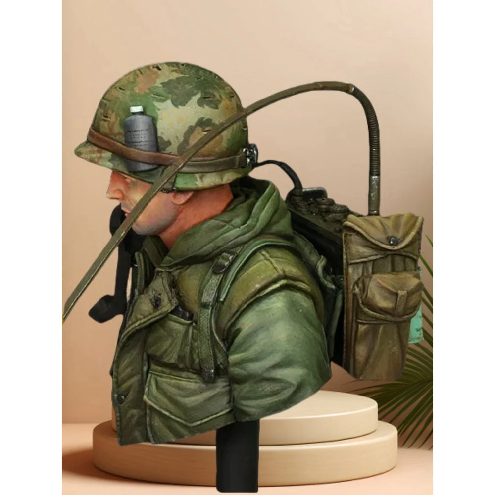 1/10 Vietnam War USMC Marine, Resin Model Bust Kit, Unassembled and Unpainted